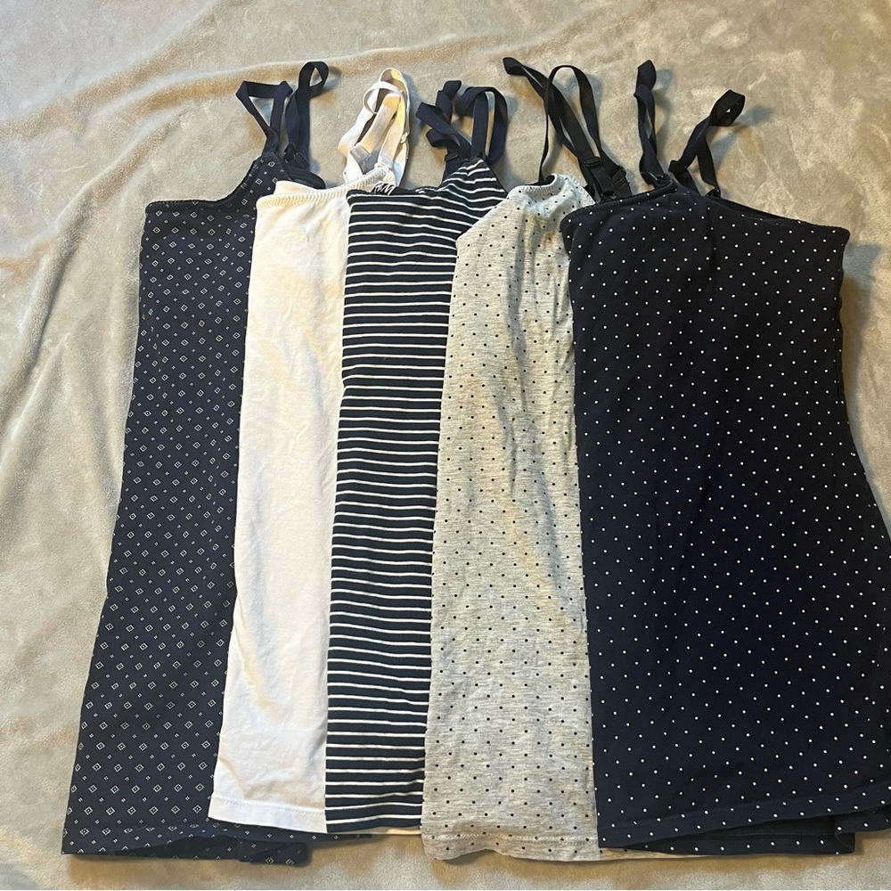 Lot of 5 H&M Mama Maternity Camis.